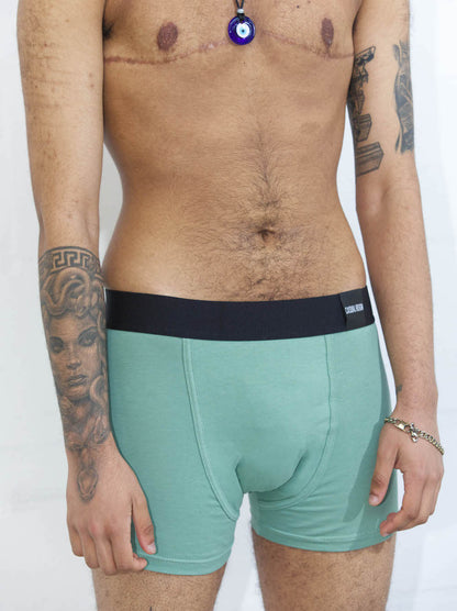 ESSENTIAL COLLECTION SAGE GREEN PACKING BOXERS